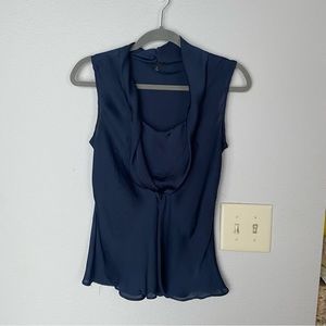 Dark Blue Navy Blouse Tank Top Women’s Size Small